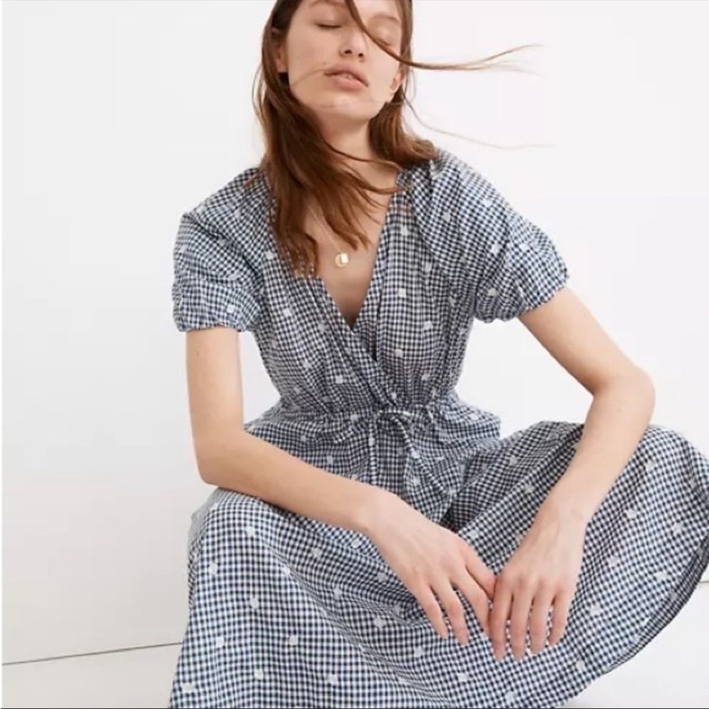 Madewell embroidered dress